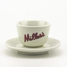 Load image into Gallery viewer, Miller&#39;s Coffee Flat White Cup &amp; Saucer | Set of 2
